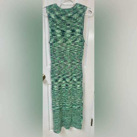 Monrow Dress Size Medium Crochet Space Dye Tank Midi NWT New Boho Beach Vacation - Picture 3 of 11